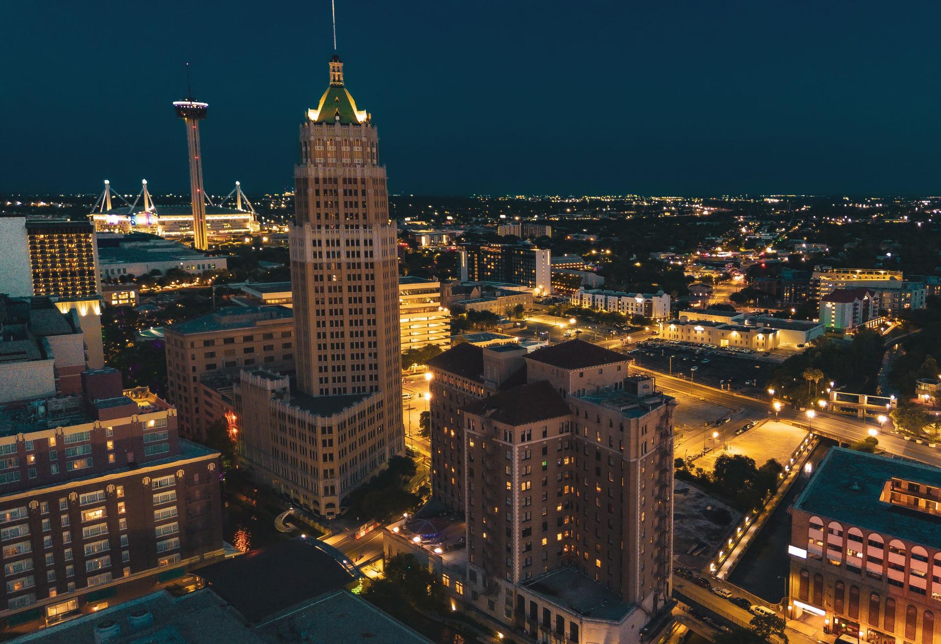 Aerial view of San Antonio